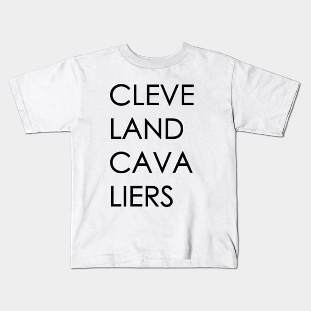 Cleveland Cavaliers in Style Kids T-Shirt by mrakos